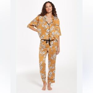 Z Supply women’s Jolie Floral Satin Pajama Set, XS